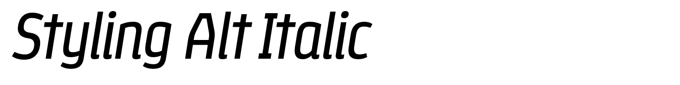 Styling Alt Italic